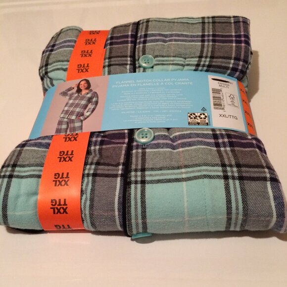 Bed Head Women's 2 pc Pajamas xxl Teal  NWT - Picture 2 of 4
